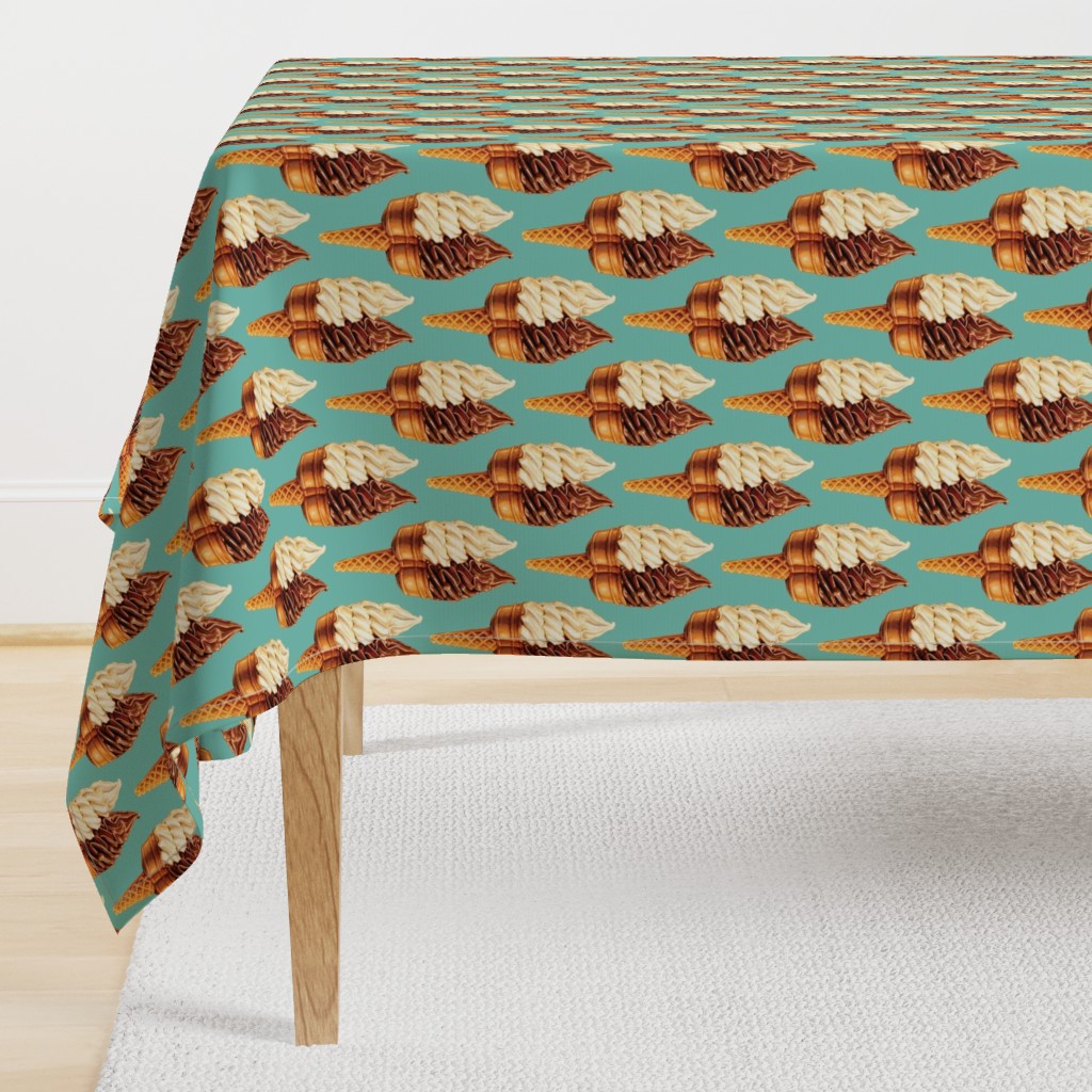 Ice Cream Twin Cone -Teal