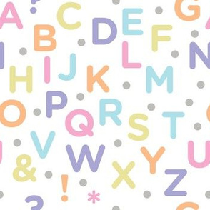 Alphabet Pastel Funtimes