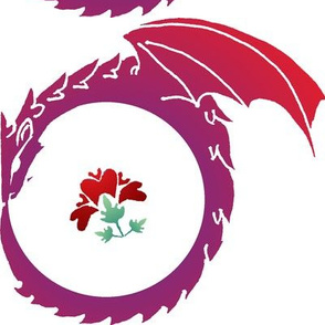Dragon with Medieval Rose