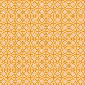 circles orange on beige 