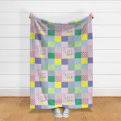 Pink Lemons Cheater Quilt