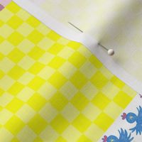 Pink Lemons Cheater Quilt