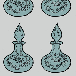 Blue Perfume Bottle