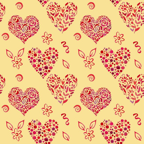 pattern_with_leaves_in_shape_of_heart_2