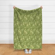 Contessa Renaissance Damask / Vert