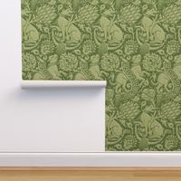 Contessa Renaissance Damask / Vert