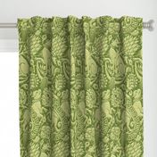 Contessa Renaissance Damask / Vert