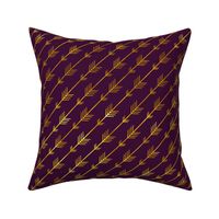 Gold Arrows Beaucoup in Plum