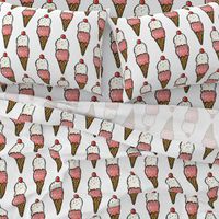 Strawberry Ice Cream Cones