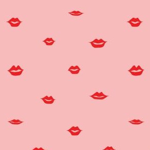 mini lips red