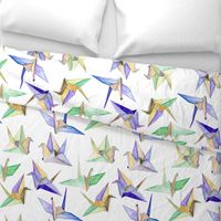 Origami Cranes - large