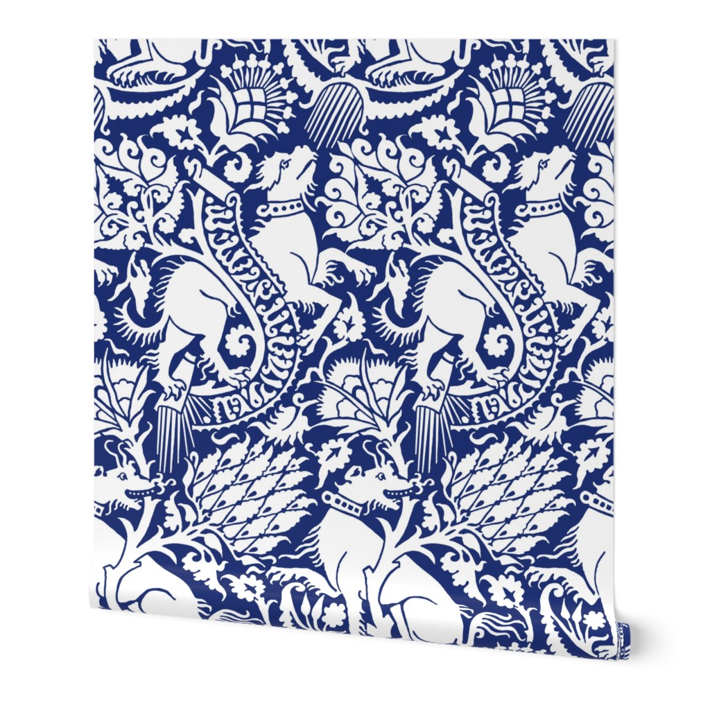 Renaissance Damask in Cobalt