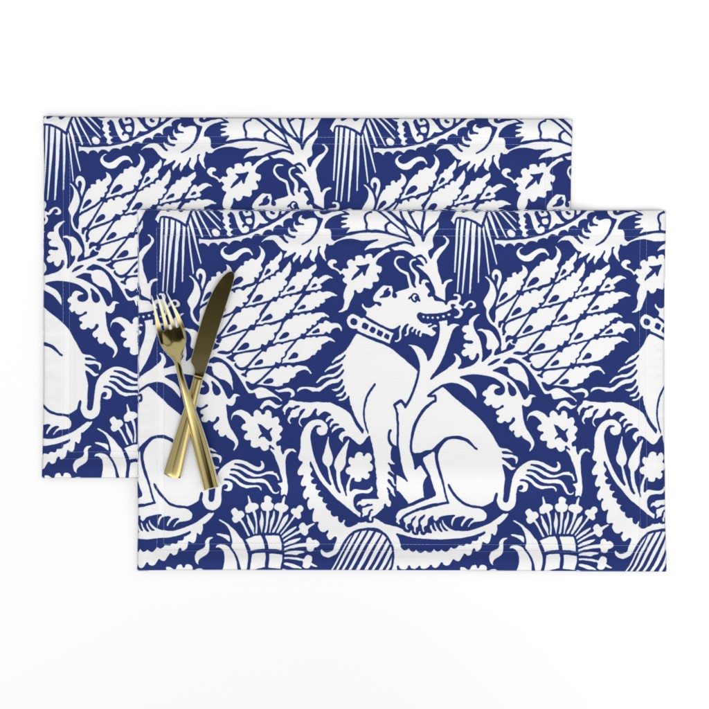 Renaissance Damask in Cobalt