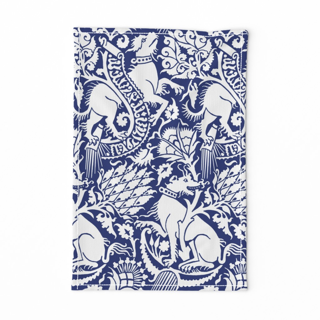 Renaissance Damask in Cobalt