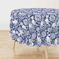 Renaissance Damask in Cobalt