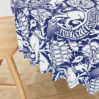 Renaissance Damask in Cobalt