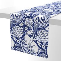 Renaissance Damask in Cobalt