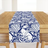 Renaissance Damask in Cobalt