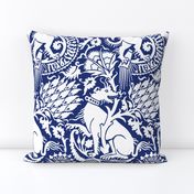 Renaissance Damask in Cobalt