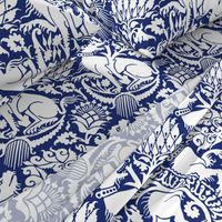 Renaissance Damask in Cobalt