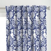 Renaissance Damask in Cobalt