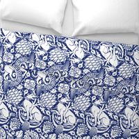 Renaissance Damask in Cobalt