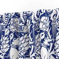 Renaissance Damask in Cobalt