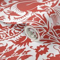 Renaissance Damask in Crimson