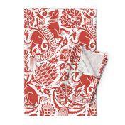 Renaissance Damask in Crimson