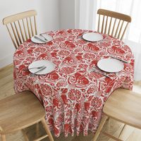 Renaissance Damask in Crimson