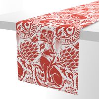 Renaissance Damask in Crimson