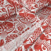 Renaissance Damask in Crimson