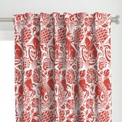 Renaissance Damask in Crimson