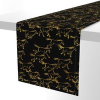 wild wild horses - gold on black