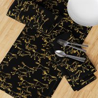 wild wild horses - gold on black