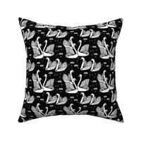 swan // swans geo origami geometric swan bird elegant 