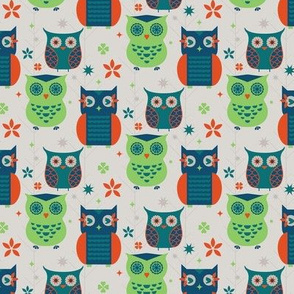 Owl Creek Kitchen Retro Owls Small