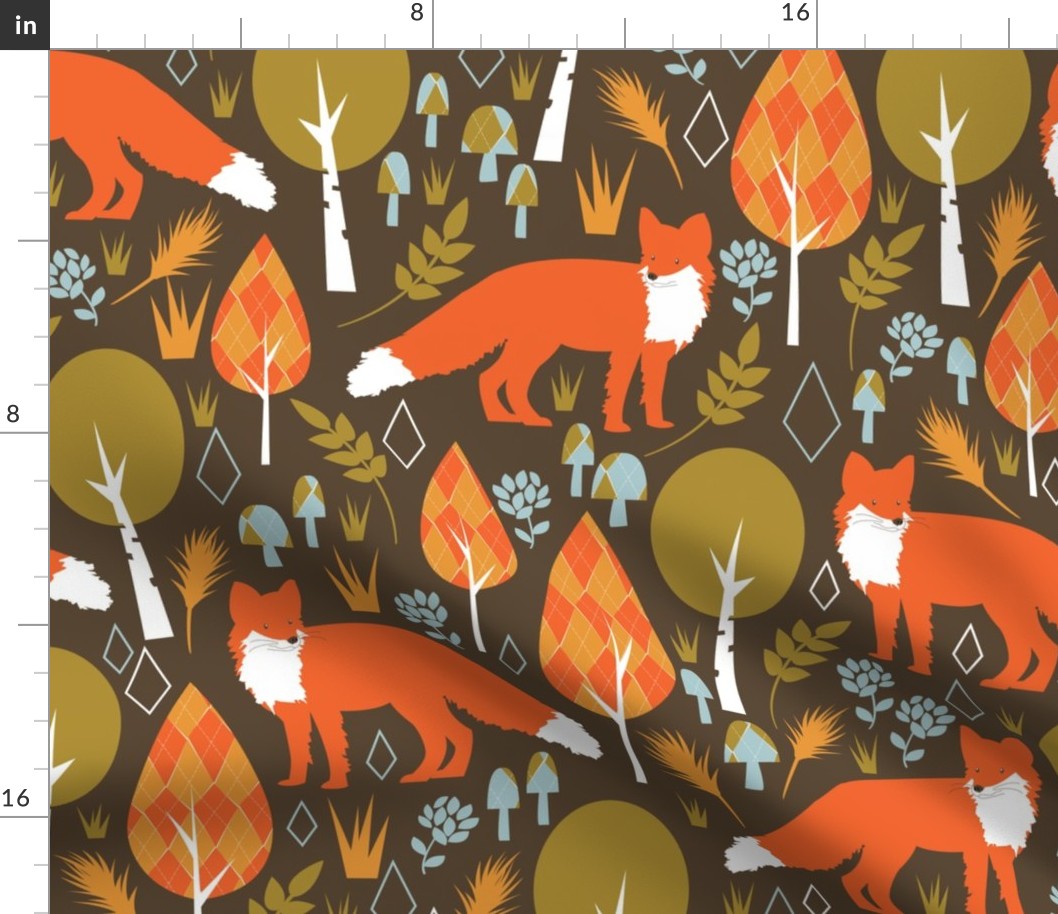 The Offbeat Argyle Fox - Large Scale