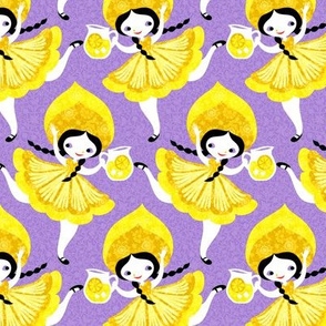 lemon girls in purple