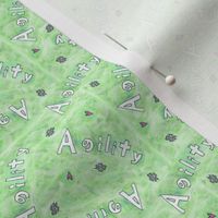 Agility hearts and paws - small green