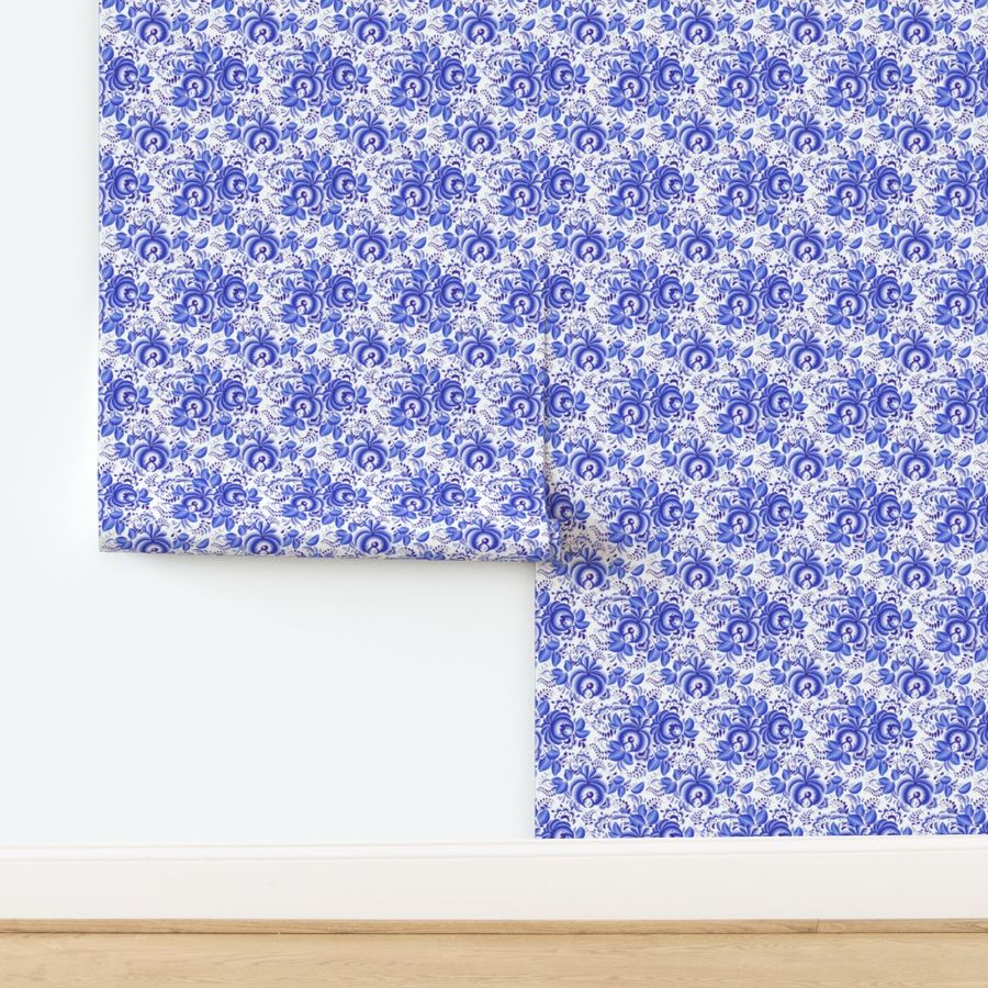 Blue floral pattern