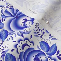 Blue floral pattern