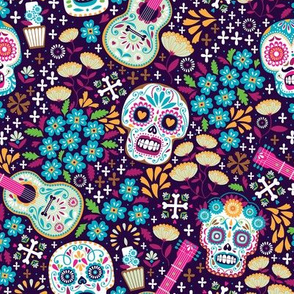 small scale las calaveras print