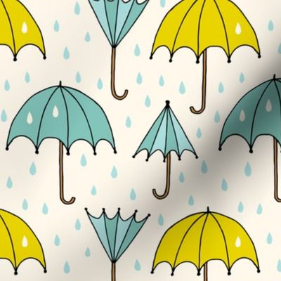 Umbrella on a rainy day