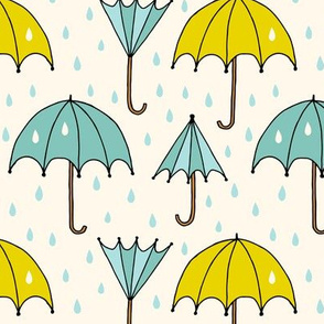 Umbrella on a rainy day