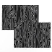 Wonky Wood - Black and White