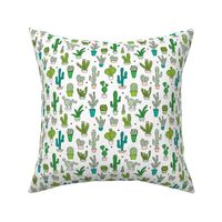 Cactus cacti garden botanical succulent green garden pattern illustration print Small