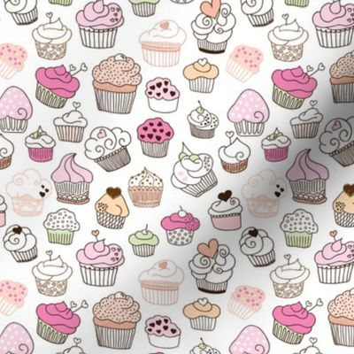 Sweet cupcake girls cake and candy birthday  summer spring theme Small
