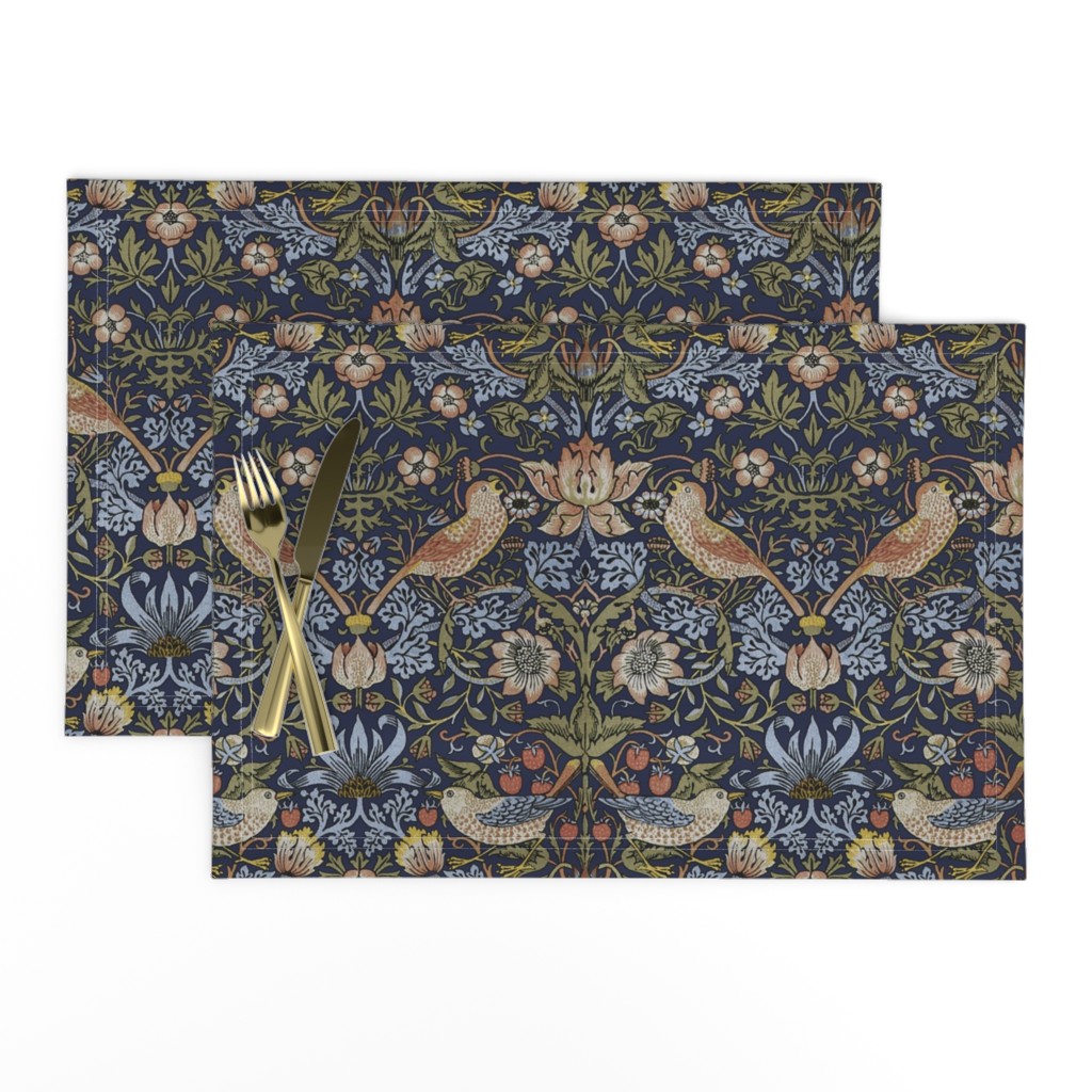 William Morris ~ Strawberry Thief ~ Original Blue 