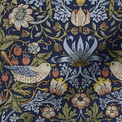 William Morris ~ Strawberry Thief ~ Original Blue 